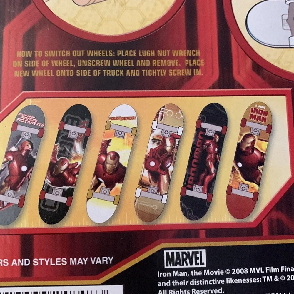 Marvel Iron Man Finger Board NIB